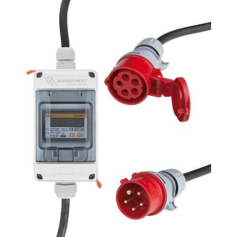 Mobile adapter plug meter three-phase current CEE 16A with MID NEW