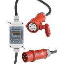 Mobile adapter plug meter three-phase current CEE 32A...