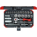 Gedore red socket spanner set red 26-piece...