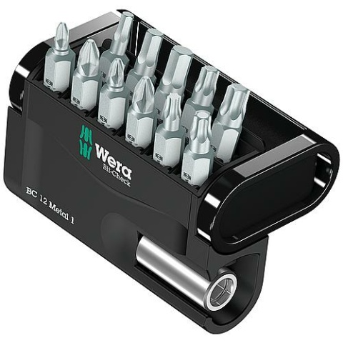 Wera Bit-Check Metaal 1 12-delige bitset met universele houder NIEUW
