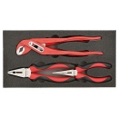 Gedore red pliers set red 4-piece NEW