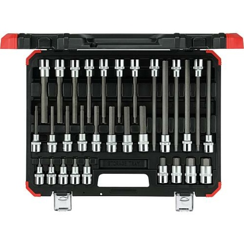Gedore red set of screwdriver bits red 30-piece, 1/2"" Hexagon socket NEW