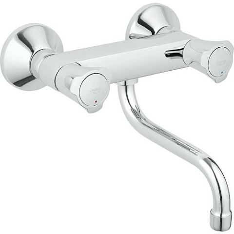 Grohe Duoknop Wastafelmengkraan Costa draaibare uitloop 261 mm chroom NIEUW