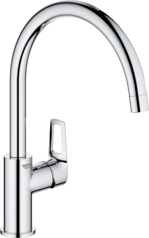 Grohe Mitigeur dévier Bauloop bec pivotant bec 223 mm chrome NOUVEAU