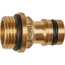 Geka plus appliance inlet ""drinking water"" AG G3/4"", MS, DVGW NEW