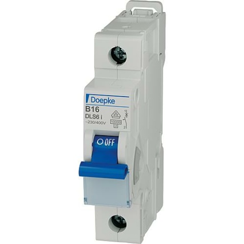 Disjoncteur de protection de ligne Doepke DLS 6h, B16, 10KA unipolaire NOUVEAU