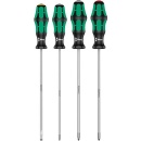 Wera screwdriver set 4-piece, slotted, Phillips and...