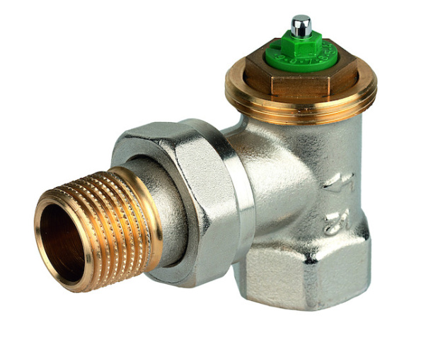 Thermostatventilkörper LX, Messing vernickelt, Eck, 1/2 Zoll NEU