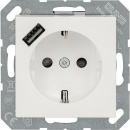 Jung inbouw Schuko stopcontact met 1x USB aansluiting met...