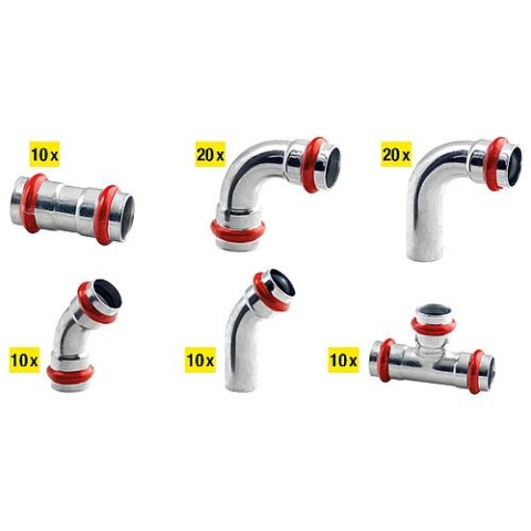 Watts Pressfitting C-Steel Package D : 28mm V-Contour NOUVEAU