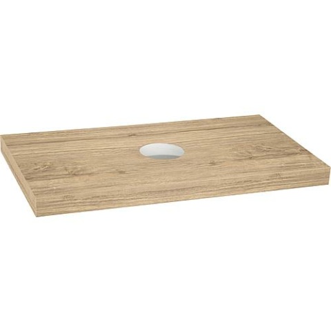 Evenes console Blata knotty oak w. WT gat met beugel 900x56x510 mm NIEUW