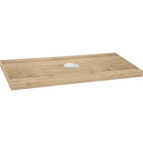 Evenes Console Blata chêne cendré avec trou de montage et support 1200x56x510 mm NOUVEAU