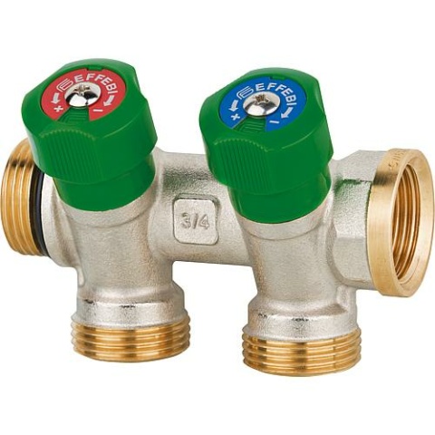 Effebi Distributeur deau potable triple DN15 (1/2""), PN16 à joint plat NEUF