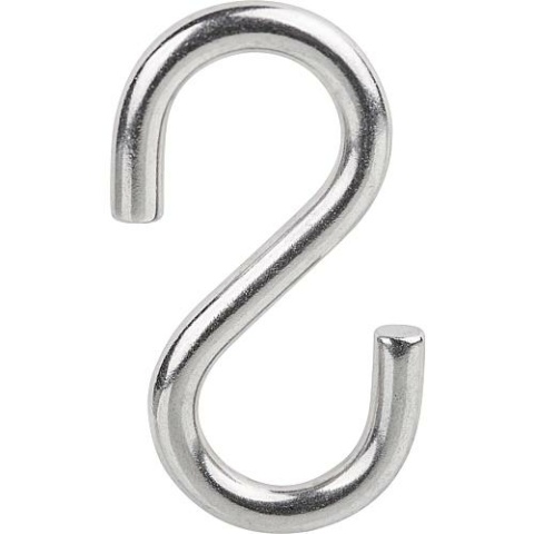 S-hook A2 D 5mm, L 40mm PU 20 NEW