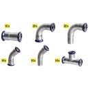 Evenes Pressfitting Roestvrij Staal Pakket D: 18mm...