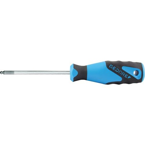 Gedore hexagon socket screwdriver with ball head 4x100mm total length: 185mm NEW