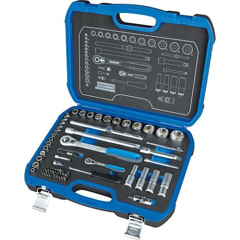 Gedore dopsleutelset 69-delig 19 BMC 20 1/4"" en 1/2"" NIEUW