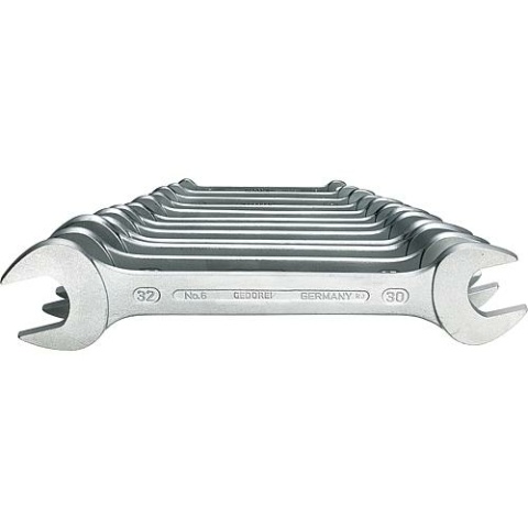 Gedore double open-end spanner set 12-piece, SW 6-32mm NEW