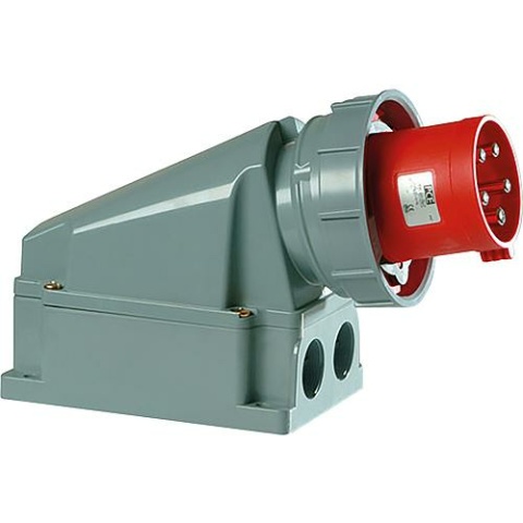 PCE CEE wandcontactdoos 63A, 400V Power Twist, IP66/67 incl. blinde schroefverbinding NIEUW