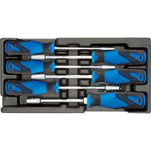 Set di chiavi a bussola Gedore da 6 pezzi in plastica ABS NUOVO