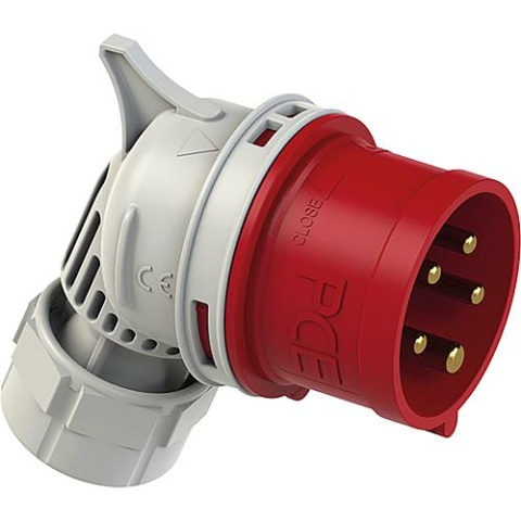 Spina angolare PCE CEE 32A, 400V Twist, IP44, morsetti a vite NUOVO
