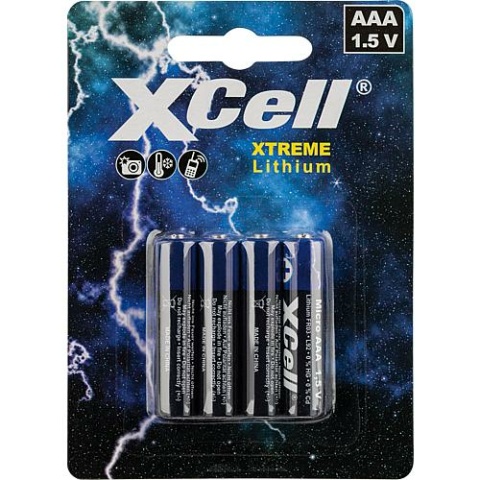 Xcell AAA/FR03. 1.5V, 1000 mAh Blister van 4 NIEUW