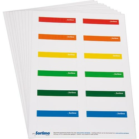 Sortimo Etiquettes dinscription pour SR-BOXX, 1 feuille, 12 pièces NOUVELLES