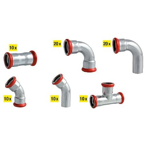 Watts Pressfitting C-Stahl Paket D: 28mm M-Kontur NEU