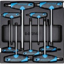 Gedore offset screwdriver set 9-piece in ABS plastic...
