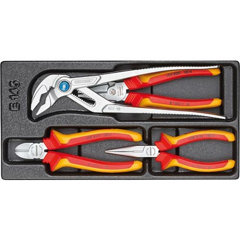 Gedore 4-piece pliers set in ABS plastic module NEW