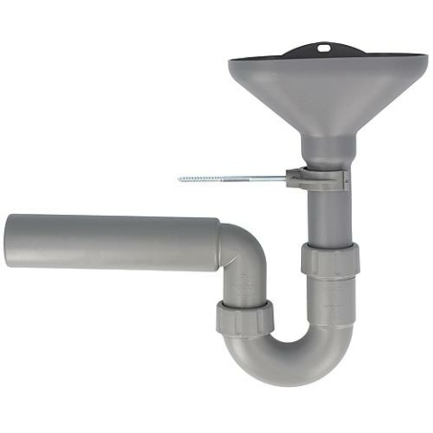 Otto Haas imbuto sifone ""Greta"" in materiale riciclato tubo di uscita DN50 NUOVO