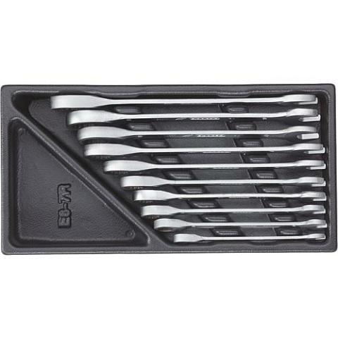 Set di chiavi a cricchetto aperte Gedore 10 pezzi in plastica ABS NUOVO