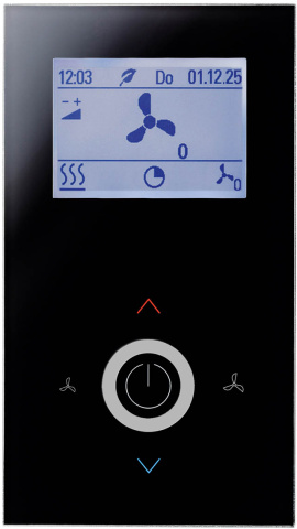 Thermokon JOY Fancoil EC AO2DO RS485 Modbus noir Régulateur de température pour ventilo-convecteur - BUS NOUVEAU
