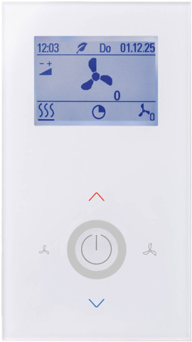 Thermokon JOY Fancoil EC 3AO RS485 Modbus blanc Régulateur de température pour fancoil - BUS NOUVEAU