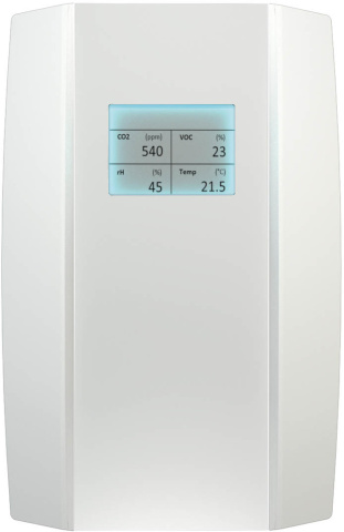 Thermokon NOVOS 5 CO2+VOC white LCD VV room sensor CO2 + VOC or mix - active 2x NEW