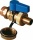 Buderus Logafix-KFE ball valve PN12, 1/2 AG, brass hose connection, handle, cap, raw 7738320712 NEW