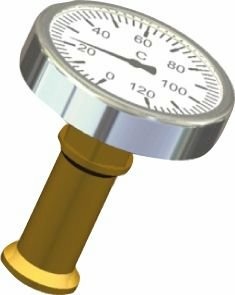 G.BEE Juego de termómetros 984THE-1/2" + 3/4" 7738302331 NUEVO