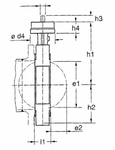KSB Absperrklappe BOAX-SF,Gewindeflansch Getriebe MA12, PN10/16 DN 80 42096726 NEU
