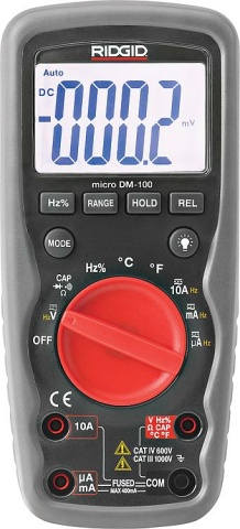 Ridgid multimeter DM 100 11 functions, IP67 NEW