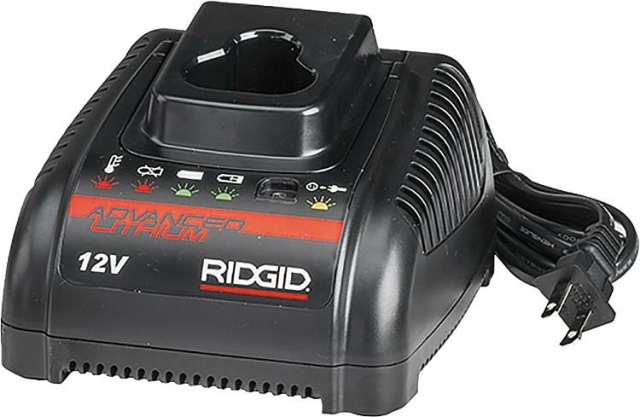 Caricabatterie rapido Ridgid per batterie da 12 V NUOVO