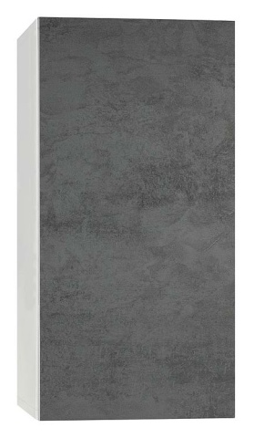 Dispensa Evenes ELA con corpo smt bianco con chiusura ammortizzata - frontale in cemento scuro, 400x800x350 mm NUOVO