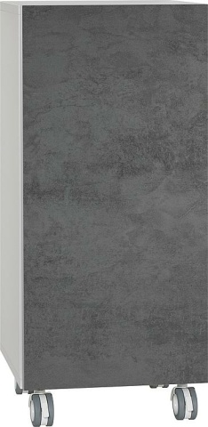 Evenes mobile pedestal ELA body white smt - front dark concrete, 400x800x350 mm NEW