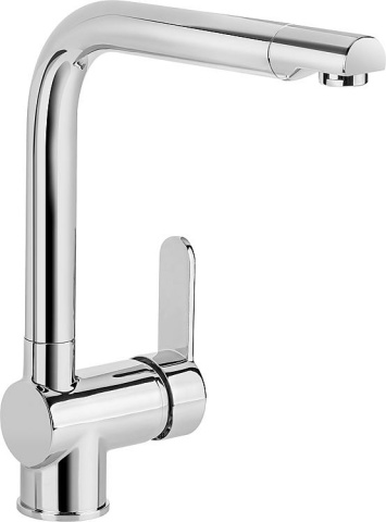 Evenes Mitigeur dévier Chamiza bec pivotant saillie 230 mm chromé, montage sous fenêtre NEUF