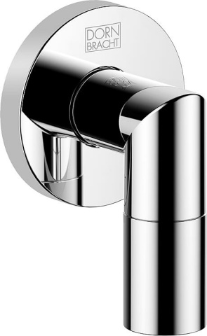 Dornbracht codo de conexión a la pared 1/2"" x 3/8"", roseta redonda cromo NUEVO