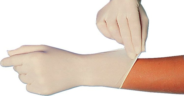 Guante de látex Mensch sin polvo ,,Grip light blanco, talla L / PU 100 uds. 26719 NUEVO