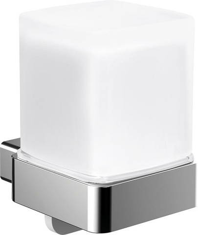 Emco liquid soap dispenser loft chrome, with slip-on cup NEW