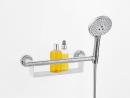 Hansgrohe Haltegriff Comfort weiß/chrom mit Brausehalter und Ablage NEU