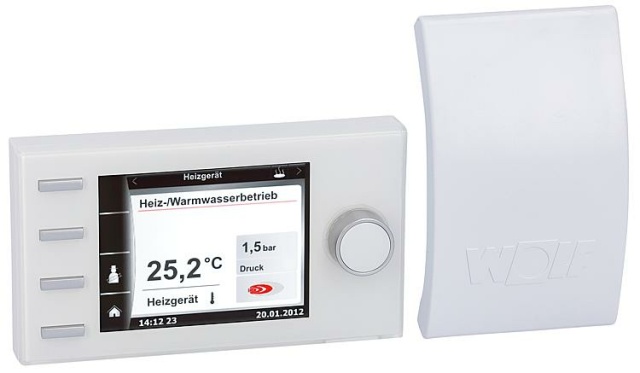 Wolf Bedienmodul BM-2 weiß, inkl. Außenfühler 2745927 NEU