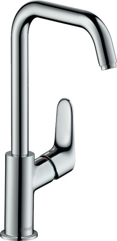 Hansgrohe basin mixer 240 Focus projection 160 mm chrome without pop-up waste NEW