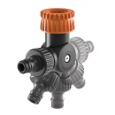 Claber Winkelhahnstück kombiniert IG DN20 (3/4"") + DN25 (1"") NEU